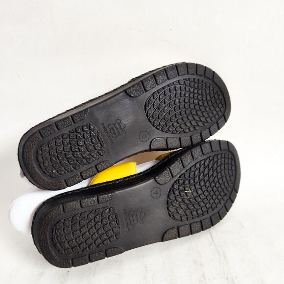 Vintage Duck Head Yellow Leather Flat Strappy Comfort Slides Sandals Size 7 - Picture 11 of 12